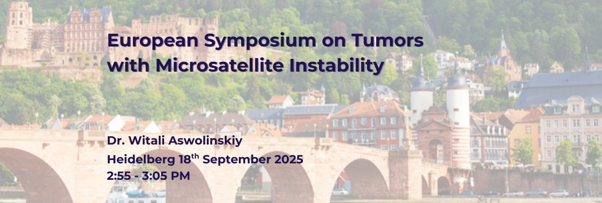 Meet our AI Lead at European Symposium on Tumors with Microsatellite Instability in Heidelberg