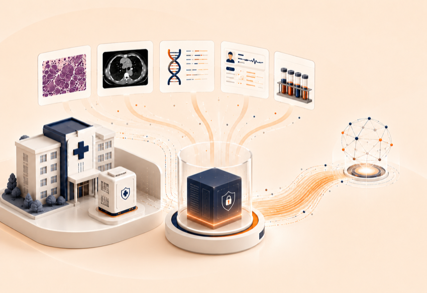 PaiX Edge: pathology slides digitised, de-identified and pre-processed on-site